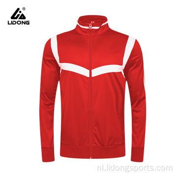 Groothandel aangepaste kinderen Red Sports Men&#39;s Sport Jackets